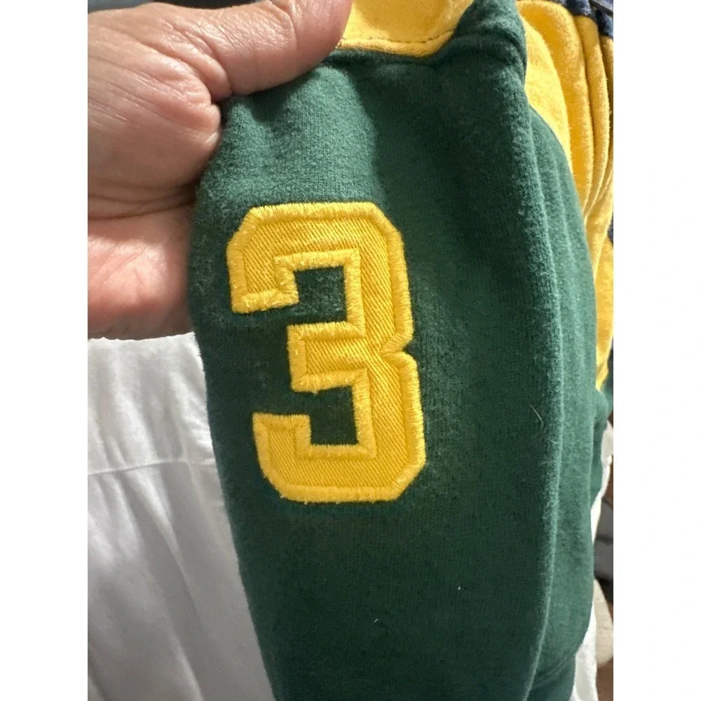 Kids Polo Ralph Lauren Hoodie Zip Up Size 2T Navy Yellow Green Pony Logo - Picture 4 of 5